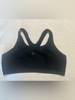 Nike Black Pro Medium-Support Racerback Sports Bra....worn just a few times